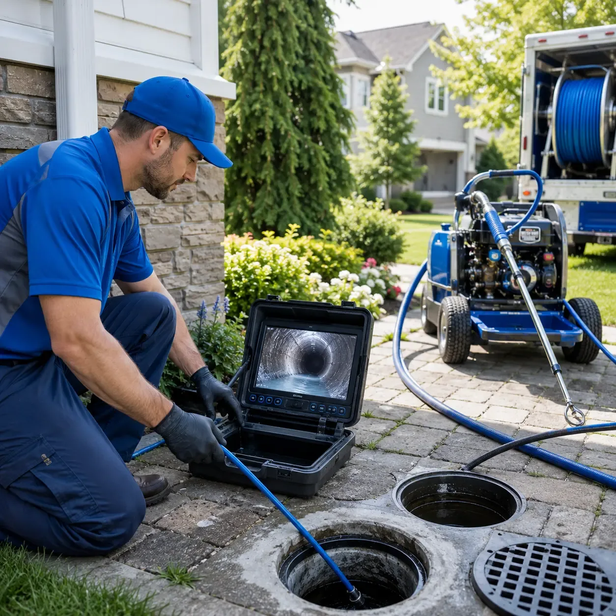 Outdoor drain cleaning professionals serving New Florence, PA