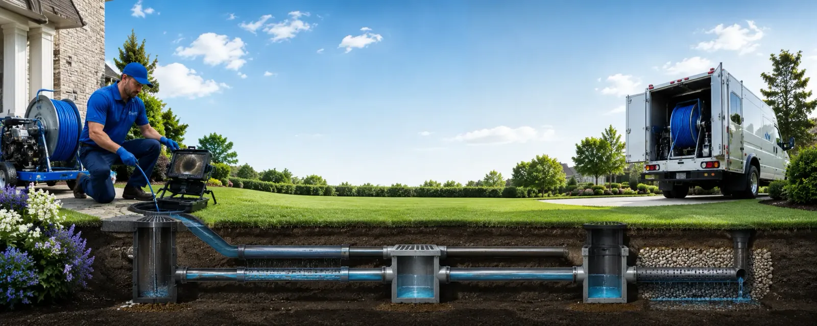 Outdoor drain cleaning information for New Florence, PA